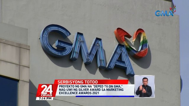 Proyekto ng GMA na DEPED TV on GMA, nag-uwi ng silver award sa Marketing Excellence Awards 2021 | 24 Oras