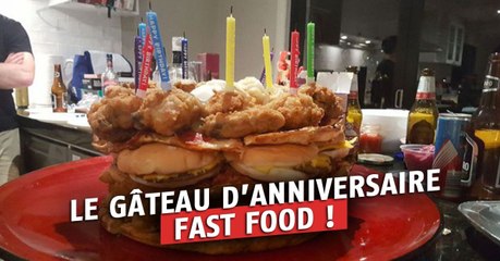 Un gâteau d'anniversaire spécial fast food génial !
