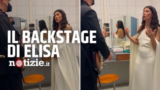 Sanremo 2022, Elisa in camerino prima di salire sul palco dell'Ariston: il video delle prove