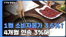 4개월 연속 3%대 고물가 행진...