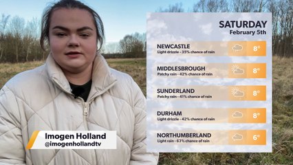 Daily Weather Report for the North East 4 February