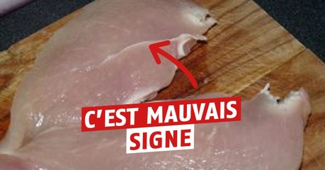 S'il y a des rayures blanches sur votre poulet c'est généralement mauvais signe !