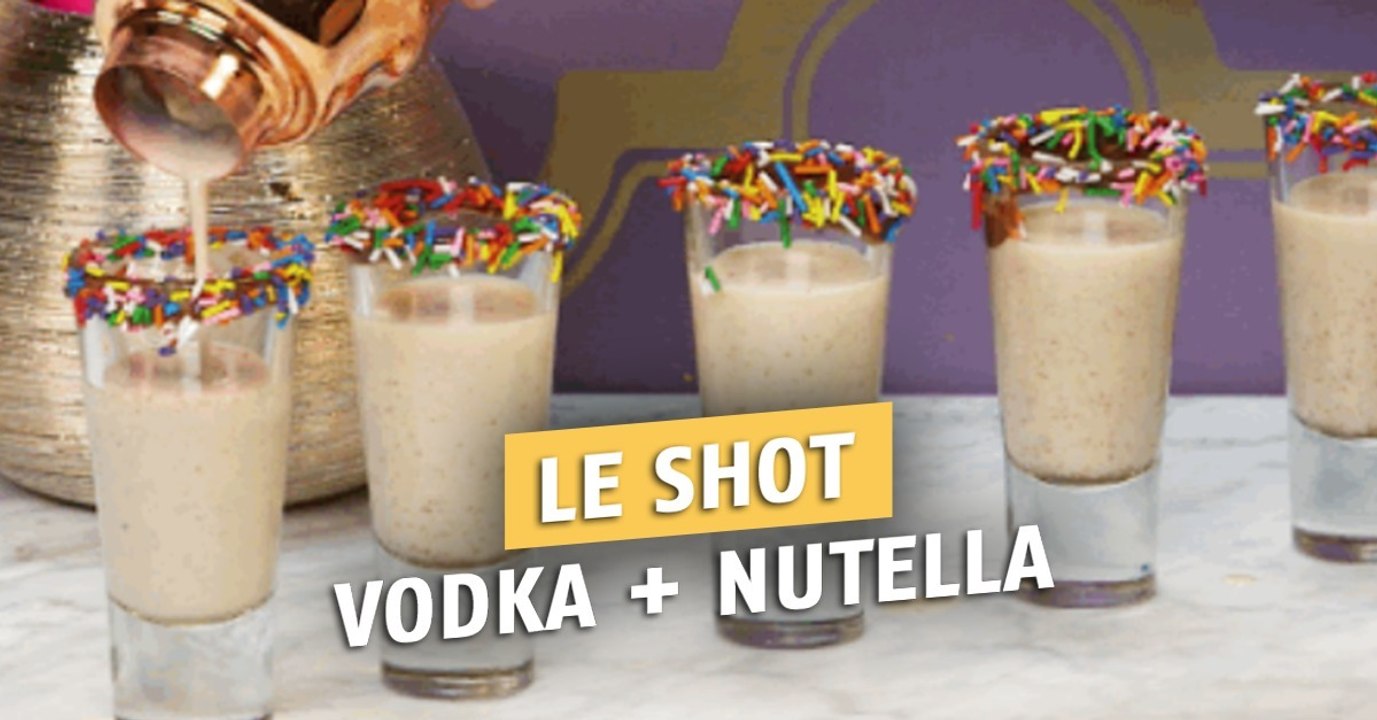 Vous aimez le Nutella ? Vous allez craquer pour ces shots Nutella-Vodka !
