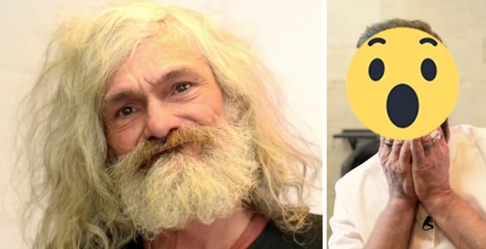 Jose Antonio: un sans-abri pleure en découvrant sa nouvelle tête après un relooking
