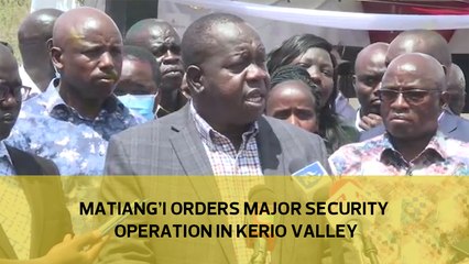 Fred Matiang'i Launches Major Security Operation in Kerio Valley 🚨