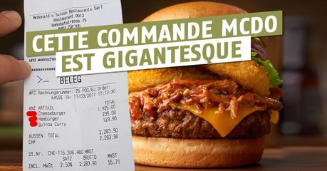 Une des plus grosses commandes McDo au monde