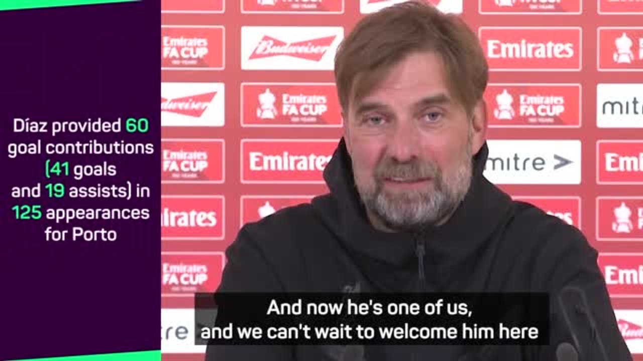 Klopp backs Diaz to be a Liverpool success story