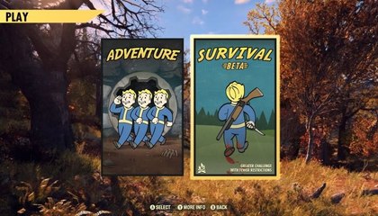 Fallout 76 : Bethesda présente son mode survie