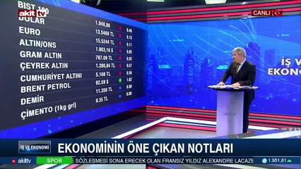 Ekonominin öne çıkan notları
