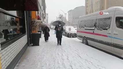 Van'da kar yağışı hayatı olumsuz etkiledi.