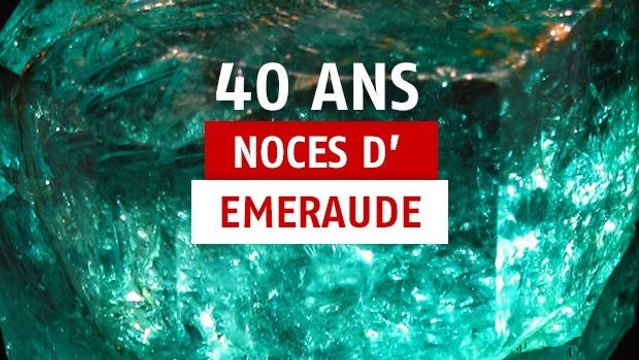 40 ans de mariage : idées cadeaux pour fêter vos noces d'émeraude