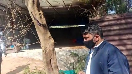 नींदड़ रोड...निर्माणाधीन 13 अवैध दुकानें की ध्वस्त