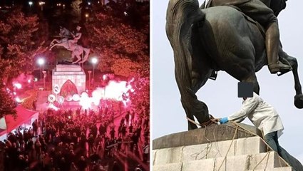 Samsun'da Atatürk heykeline saldırı olayında AK Parti'den ilk yorum: Provokasyona geçit vermeyiz