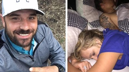 Duston Holloway : il prend un selfie avec sa femme, au lit avec son amant !