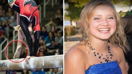 Ce père filme sa magnifique fille gymnaste en plein concours