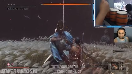 Sekiro Shadows Die Twice : ce forcené finit le jeu avec des bongos Donkey Kong