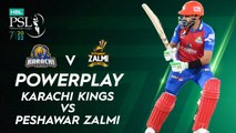 Karachi Kings Powerplay | Karachi Kings vs Peshawar Zalmi | Match 11 | HBL PSL 7 | ML2G