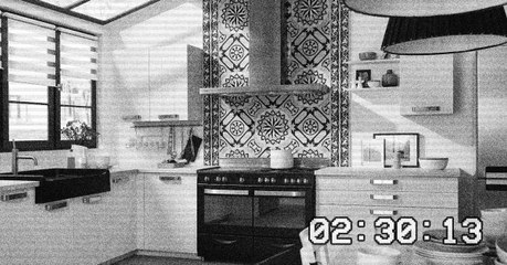 Un voleur surpris entrain de faire la cuisine dans la cuisine de sa victime !