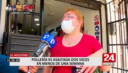 El Agustino: pollería es asaltada dos veces en menos de una semana