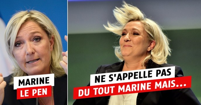 Marine Le Pen, Eva Joly, José Bové... ces politiques portent en fait un nom d'usage !
