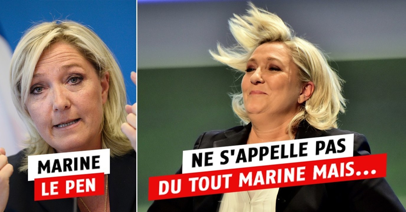 Marine Le Pen, Eva Joly, José Bové... ces politiques portent en fait un nom d'usage !