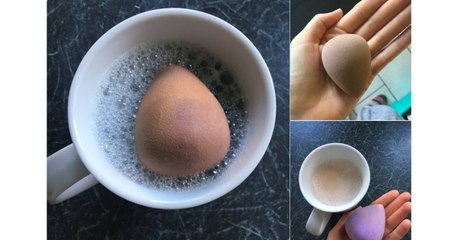 Beauté : l'incroyable méthode pour nettoyer son beauty blender en une minute
