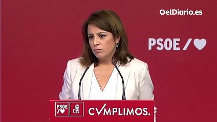 Adriana Lastra: “Ha habido un caso de transfuguismo político y nos queda por saber el precio que ha pagado el PP”