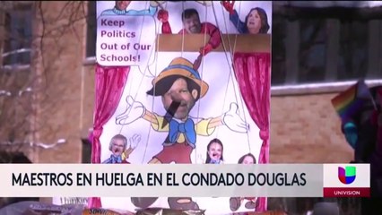 Maestros en huelga en el condado Douglas