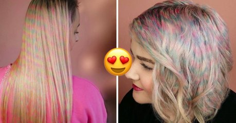 Confetti hair : la nouvelle coloration tendance pour l'été 2017