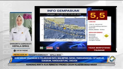 BMKG Imbau Masyarakat Waspada Gempa Susulan