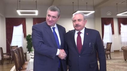TBMM Başkanı Şentop, Rusya Parlamentosu Dışişleri Komisyonu Başkanı Slutsky'yi kabul etti