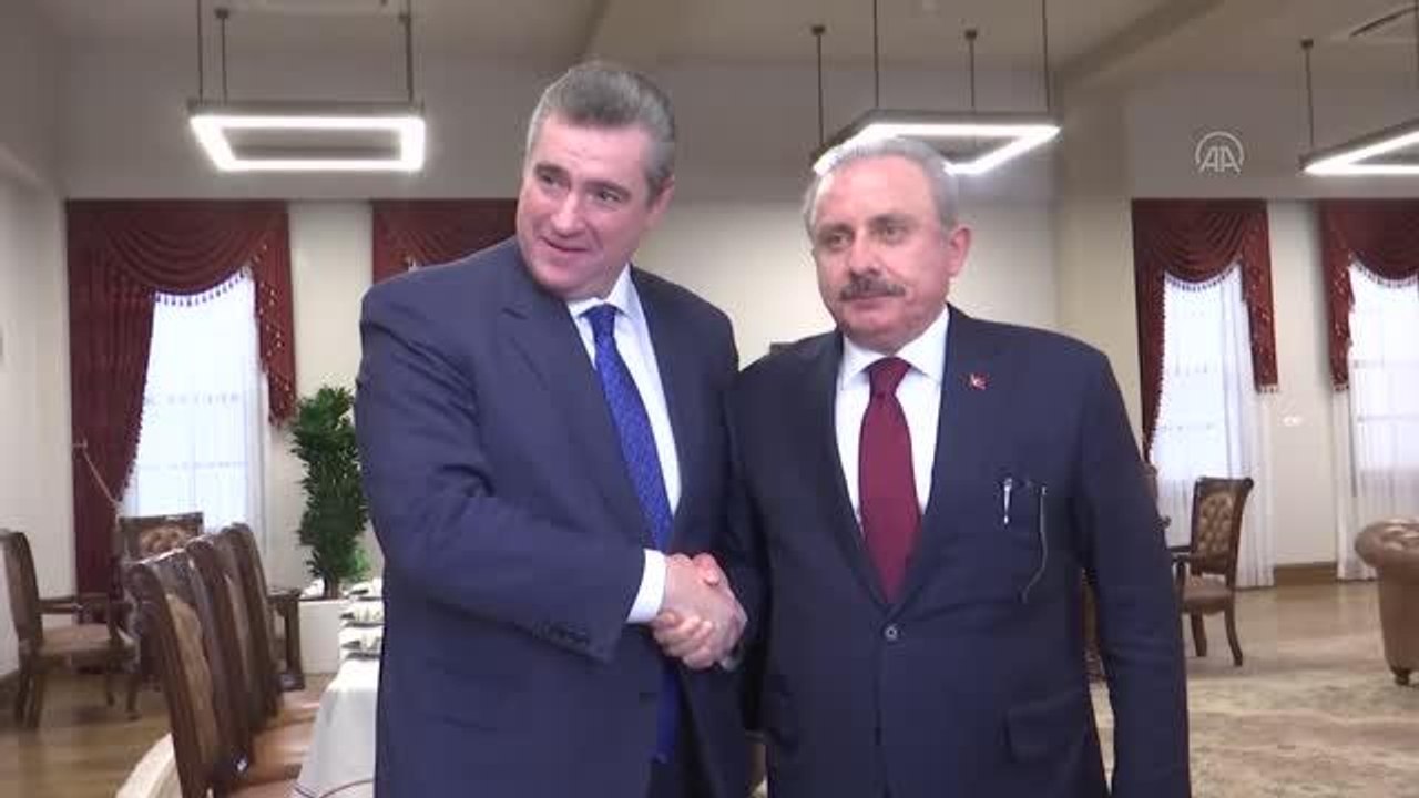 TBMM Başkanı Şentop, Rusya Parlamentosu Dışişleri Komisyonu Başkanı Slutsky'yi kabul etti