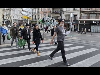 Marseille : la chasse aux déchets volatiles sur la Canebière