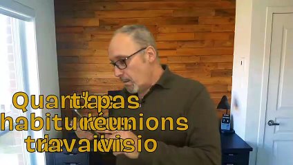 Réunion de travail en visio -conférence