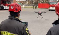 Lodi - Vigili del Fuoco, i droni “Dedalo” e “Lifeseeker” per ricerca persone disperse (04.02.22)