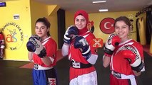 Madalyalı kick boksçu kız kardeşler milli formayı hedefliyor