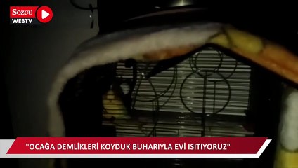 Isparta'da vatandaş perişan oldu: Demlikteki suyun buharıyla ısınmaya çalıştılar!