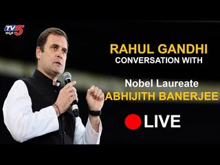 Live : Rahul Gandhi Coversation With Nobel Laureate Abhijit Banerjee On Covid Crisis |  TV5 Kannada