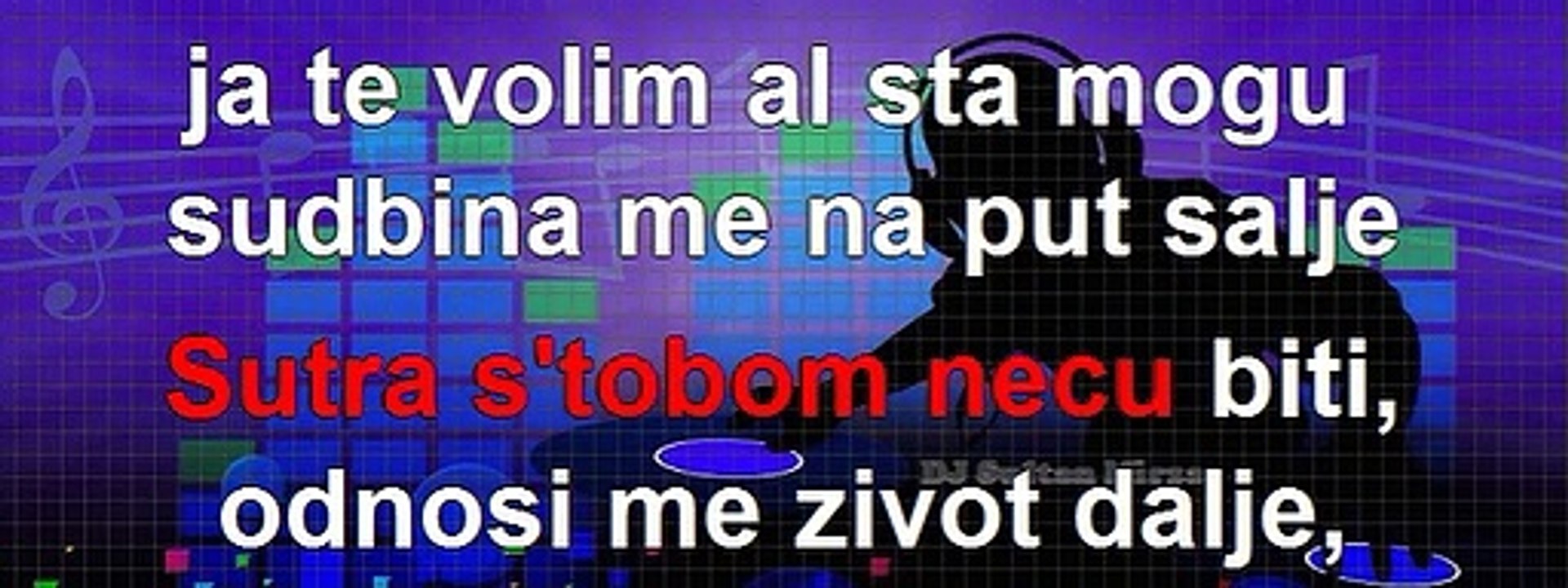 Sudbina me na put šalje - Sinan Sakić (uživo karaoke)