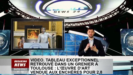 vidéo. Tableau extraordinaire retrouvé dans un grenier à Toulouse : cette oeuvre d'art vendue 2,8 mi