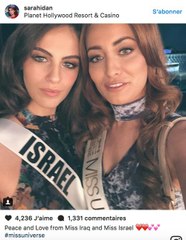 Un selfie de Miss Irak au côté de Miss Israël vivement critiqué