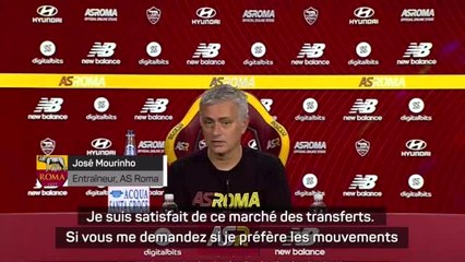 AS Rome - Mourinho : "Satisfait de ce mercato"