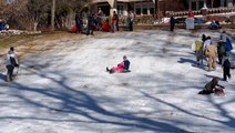 Oklahomans urge safety after child killed in a sledding accident