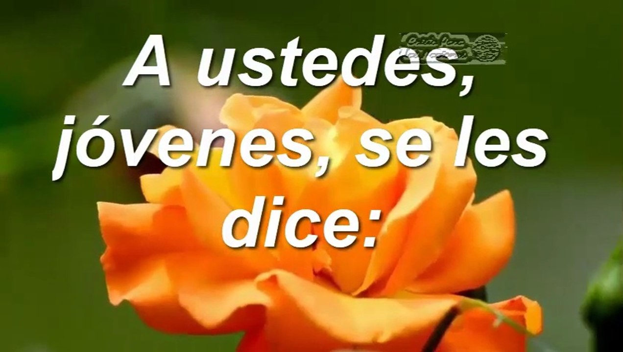 ¡ A ustedes, jóvenes, se les dice...!