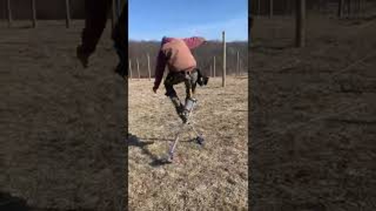 First Time Trying on Stilts