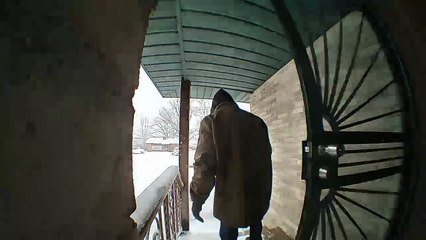 Trying to Use a Leaf Blower on Snow