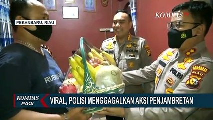 Inilah Detik-Detik Aksi Heroik Seorang Polisi Gagalkan Jambret di Pekanbaru!