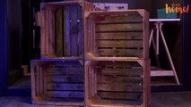 DIY : concevoir une bibliothèque à l’aide de cagettes en bois