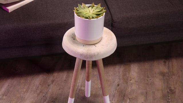 DIY : fabriquer un tabouret en béton