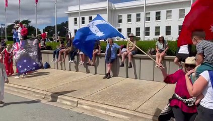 Anti-vaccine mandate protests in Canberra | February 5, 2022 | The Canberra Times